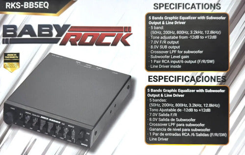 Ecualizador Baby 5 Bandas Rockseries Rks-bb5eq