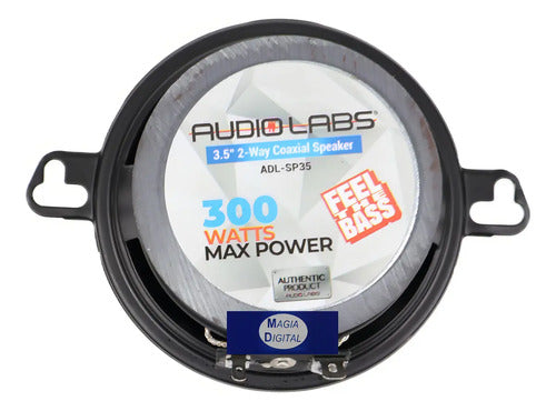 Bocinas 3.5pLG Audiolabs Adl-sp35 300 Watts 2 Vias Negro