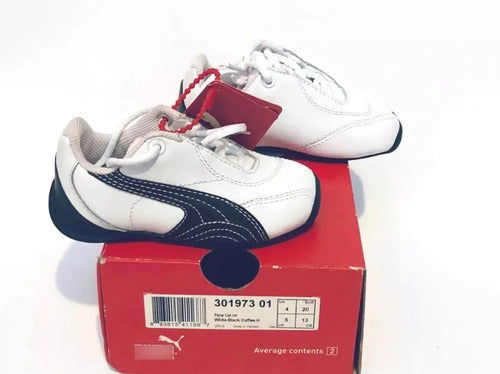 Tenis Puma Pace Cat X Niño/a Blanco Con Café Y Rosa 30197301