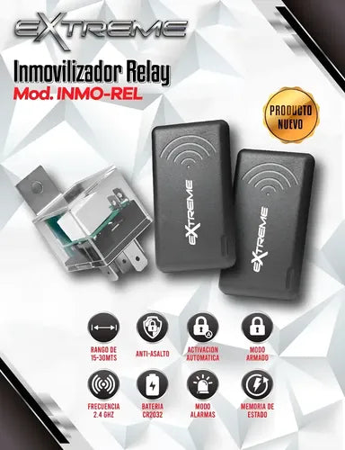 Inmobilizador Inalambrico Tipo Relay Auto Extreme Inmo-rel