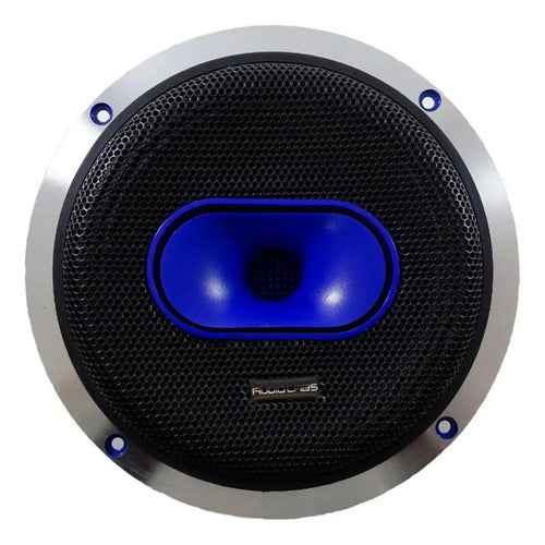 2 Medio Rango Con Driver De 8'' 600w Rms Audiolabs Adl-pro8s Color Negro Con Azul Negra Co