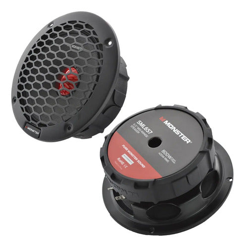 Medio Rango 6.5' 400w Rms 1 Vía Open Show Monster Sml657