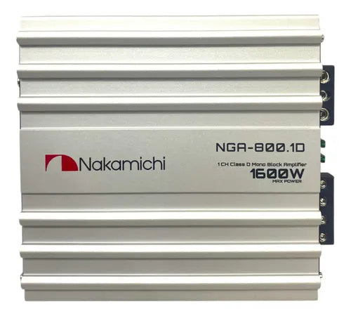 Amplificador 1 Ch Clase D 800w Rms 1ohm Nakamichi Nga-800.1d