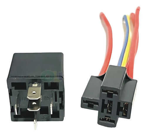 Relay Relevador Con Arnés 5 Patas 12v 30a Alrama Extreme