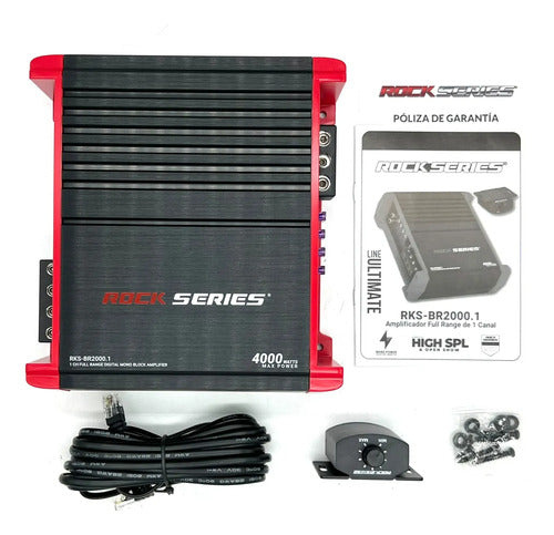 Ampli Rango Completo 1 Ch 2000w Rms Rockseries Rks-br2000.1