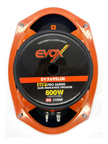 2 Medios Rangos 6x9  Slim 400w Rms 8 Ohms Evox 2-evx69slim