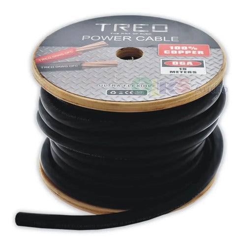 1 Metro De Cable Para Corriente Calibre 0 100% Cobre Treo