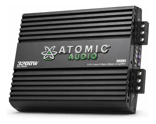 Amplificador 1 Canal Atomic Orion1 3200w Max Clase D Negro