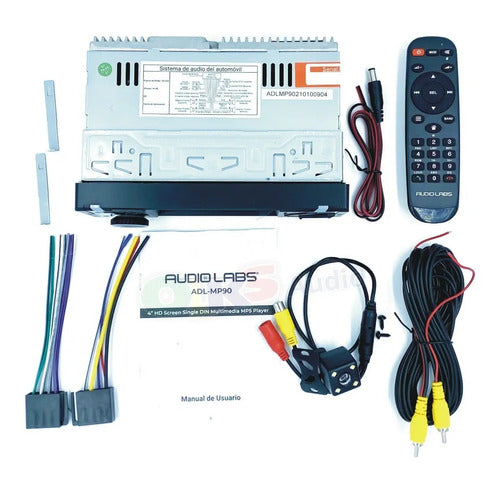 Autoestereo Pantalla Lcd Audio Labs 4 Pulgadas Adl-mp90 Spotify