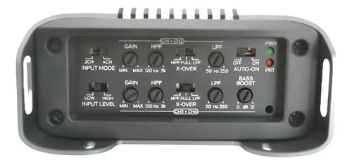Amplificador Marino Mini 130w 4 Canales Monster Arc80.4 Plateado