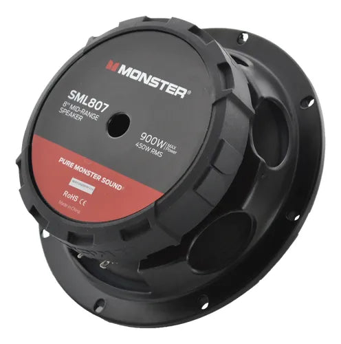 Par De Medios Rangos De 8'' 450w. Rms 8 Ohms Monster Sml807