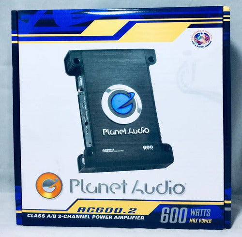 Amplificador De 2 Canales A/b 600 Watts Planet Audio Ac600.2