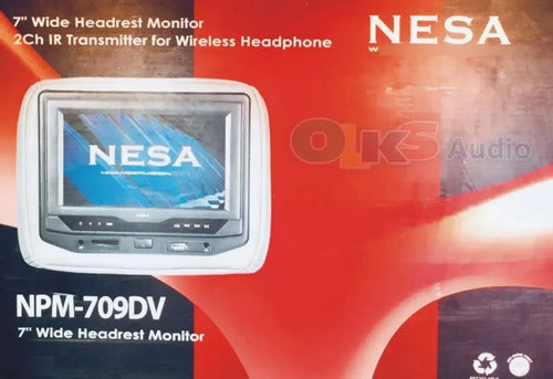 2 Cabeceras Pantalla Touch De 7' Usb Dvd Gris Nesa Npm-709dv