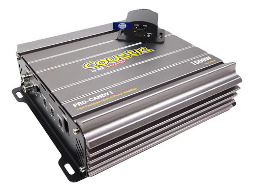 Amplificador Clase D 1canal Coustic Pro-candy1 1500 Watts Color Gris