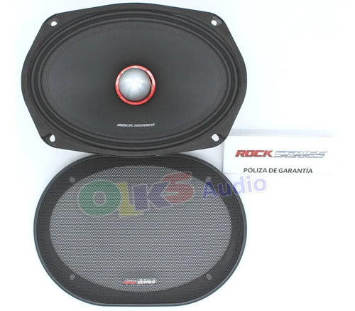 Par De Medios Rangos 6''x9'' 350w. Rms Rockseries Rks-r69pro