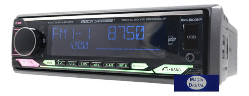 Autoestéreo Bluetooth Rock Series Rks-8100hp Bi-amplificado