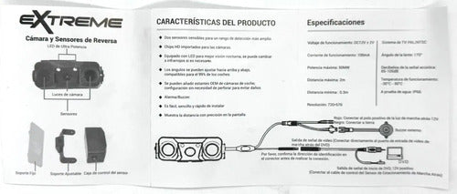 Cámara De Reversa Hd Con 2 Sensores 5-16v Extreme Ex-2x1dvr.