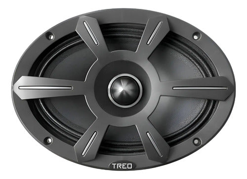 2 Medios Rangos De 6x9 375 Watts Rms Open Show Treo Tr-69mr