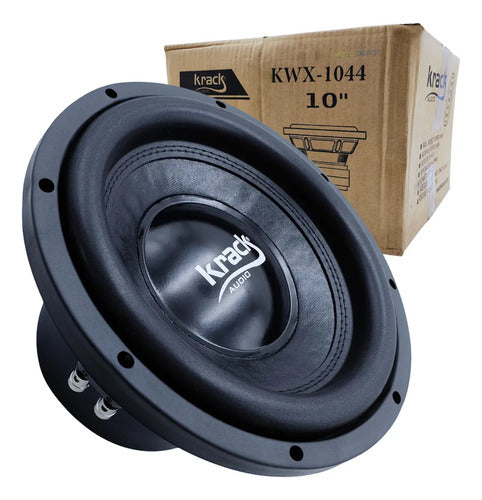 Subwoofer De 10 PuLG 1000w Krack Kwx-1044 #1 Pz Color Negro