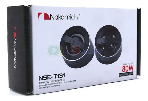 Par Tweeter 1.5 PuLG. 15w. Rms Crossover Nakamichi Nse-t131 Color Negro