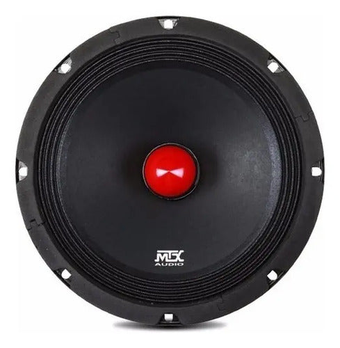 Medio Rango De 8'' 450w. 8 Ohm Spl Open Show Mtx Audio Rtx88 Color Negro Con Rojo