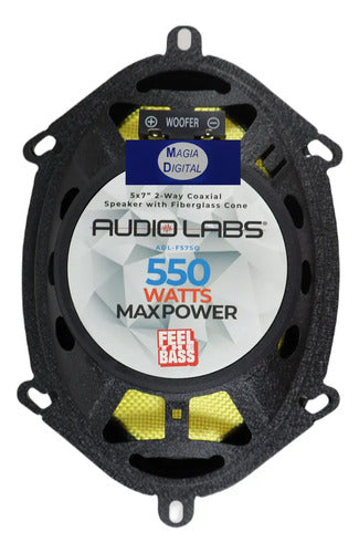 Par Bocinas 5x7puLG Fibra Vidrio 55w Rms Audiolabs Adl-f57sq