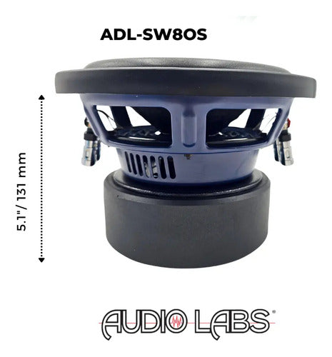 Subwoofer Open Show De 8 1000 Watts Audio Labs Adl-sw8os