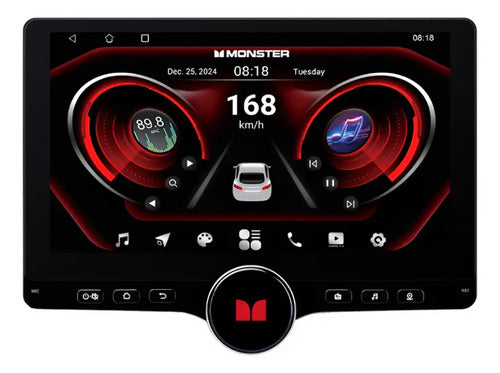 Estéreo Con Pantalla Monster Had310-d10 Con Bluetooth Color Negro