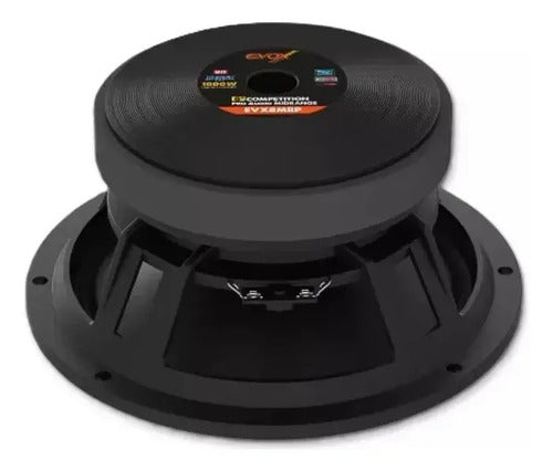 2 Medios Rangos De 8 Profesional 500w Rms 8 Ohm Evox Evx8mrp Negro