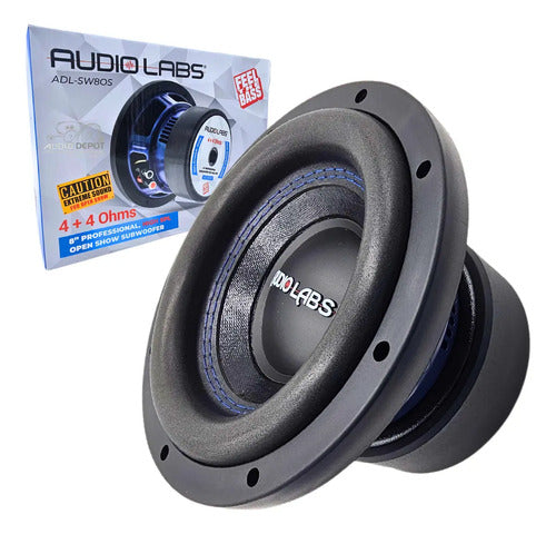 Subwoofer Open Show De 8 1000 Watts Audio Labs Adl-sw8os