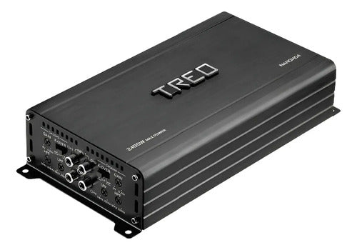 Amplificador Mini 4 Canales Clase D 1200w. Rms Treo Nanohd4