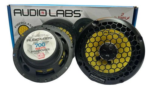 Par Bocinas 6.5 Sq Fibra Vidrio 70w Rms Audiolabs Adl-f65sq