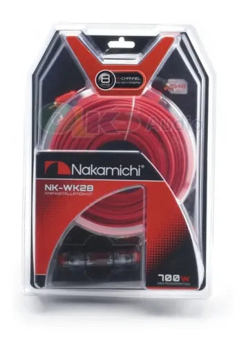 Kit De Instalación Calibre 8 Nakamichi Nk-wk28 Hasta 700w