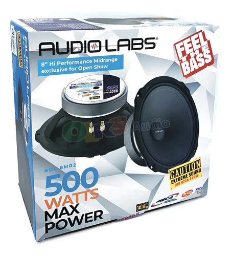 Medio Rango 8'' 250w. Rms 4 Ohm Open Show Audiolabs Adl-8mr2