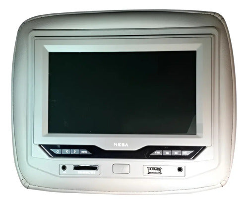 2 Cabeceras Pantalla Touch De 7' Usb Dvd Gris Nesa Npm-709dv
