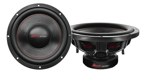 2 Subwoofers De 10'' 650w. Rms 4+4 Ohm Rockseries Rks-el1024 Color Negro