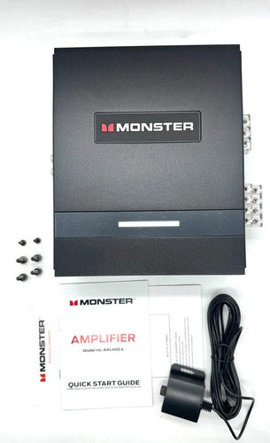 Amplificador Clase D 4 Canales 1600w Rms 1o Monster Aal400.4
