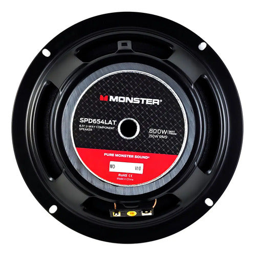 Set De Medios Monster Spd654lat 6.5 PuLG 2 Vías 800w Max