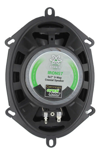 Par Bocinas 5x7 6x8 3 Vias 70 Watts Rms 4 Ohms Atomic Iron57