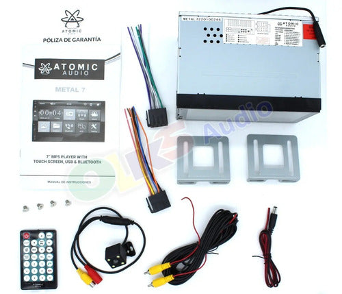 Autoestereo Pantalla D 7 Mirrorlink Mp5 Camara Atomic Metal7