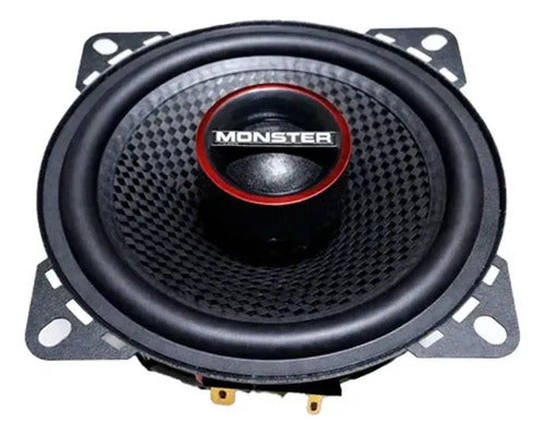 Bocinas Coaxiales De 4 Pulgadas Monster Ms42c 35 W Rms Negro
