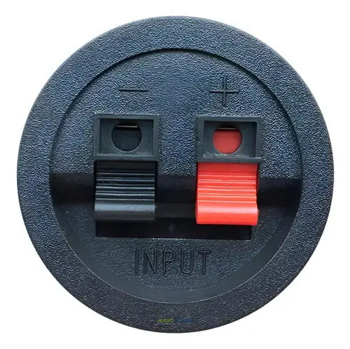 Conector Push Terminal Redondo Olksaudio Bafle Cajón 2 Piezas Negro
