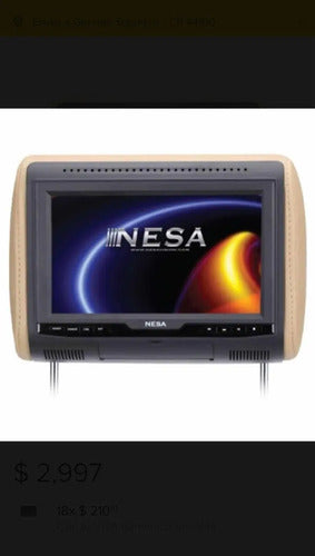 Una Cabecera Con Pantalla Led Full Hd De 10.3 Pulgadas Con Usb Hdmi Mhl Negro Beige Gris M