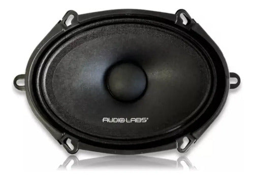 Un Medio Rango 5x7 250w. Rms Open Show Audiolabs Adl-57mr2 Color Negro