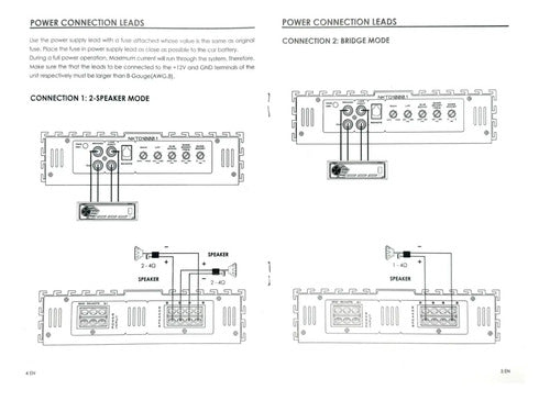 Amplificador 1 Canal Clase D 400w Rms Nakamichi Nktd1000.1