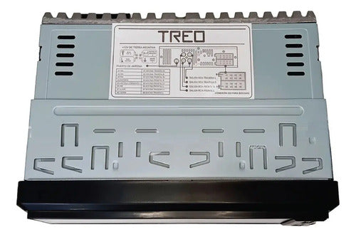 Estéreo 1 Din Pantalla Táctil Rgb Usb Bt Mp3 Treo Treof1ts
