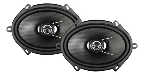 Par De Bocinas 5×7 6x8 2 Vías 350 Watts Rockseries Rks-n572 Color Negro