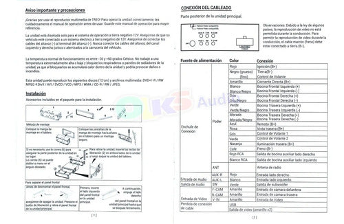 Autoestéreo Pantalla Retractil 7 Mirrorlink Treo Treodashml