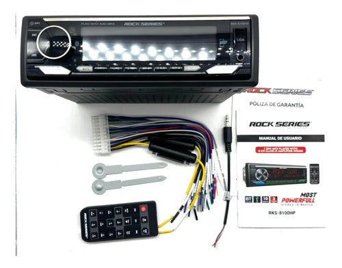 Autoestéreo Bluetooth Rock Series Rks-8100hp Bi-amplificado
