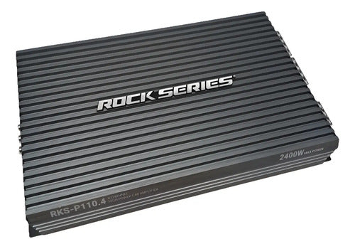Amplificador De 4 Canales Clase A/b De 450 Watts Rms A 4 Ohm X 2, 1100 Watts Maximons Rock